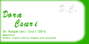 dora csuri business card